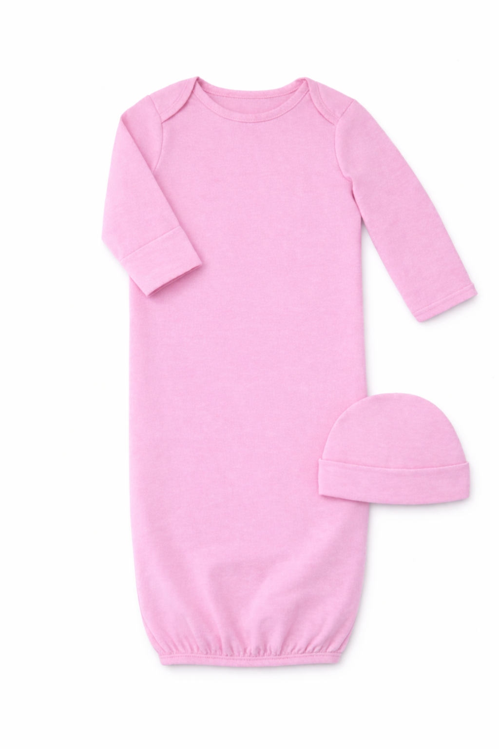 Pinky Promise Newborn Baby Gown & Hat Set