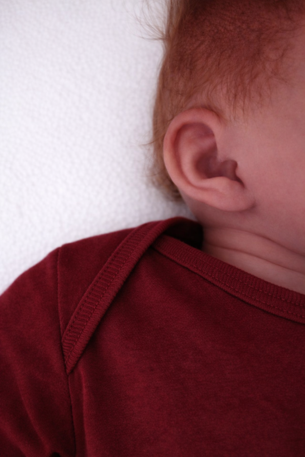 Glow in Merlot Newborn Baby Gown & Hat Set