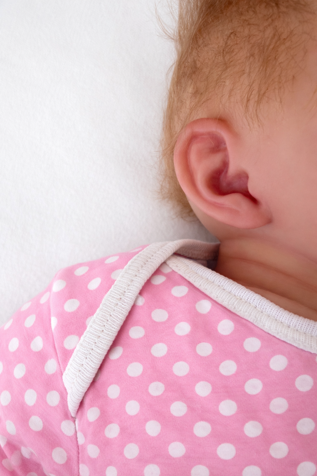 Dotty Pink Newborn Baby Gown & Hat Set