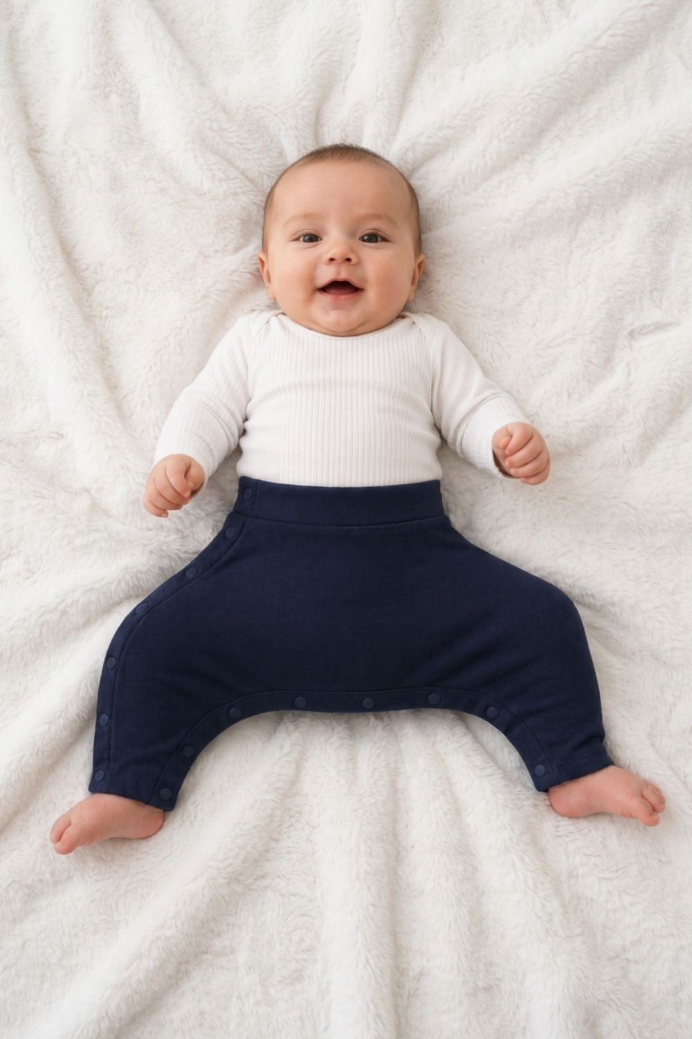 Adaptive Hip Dysplasia Baby Pants Navy Blue