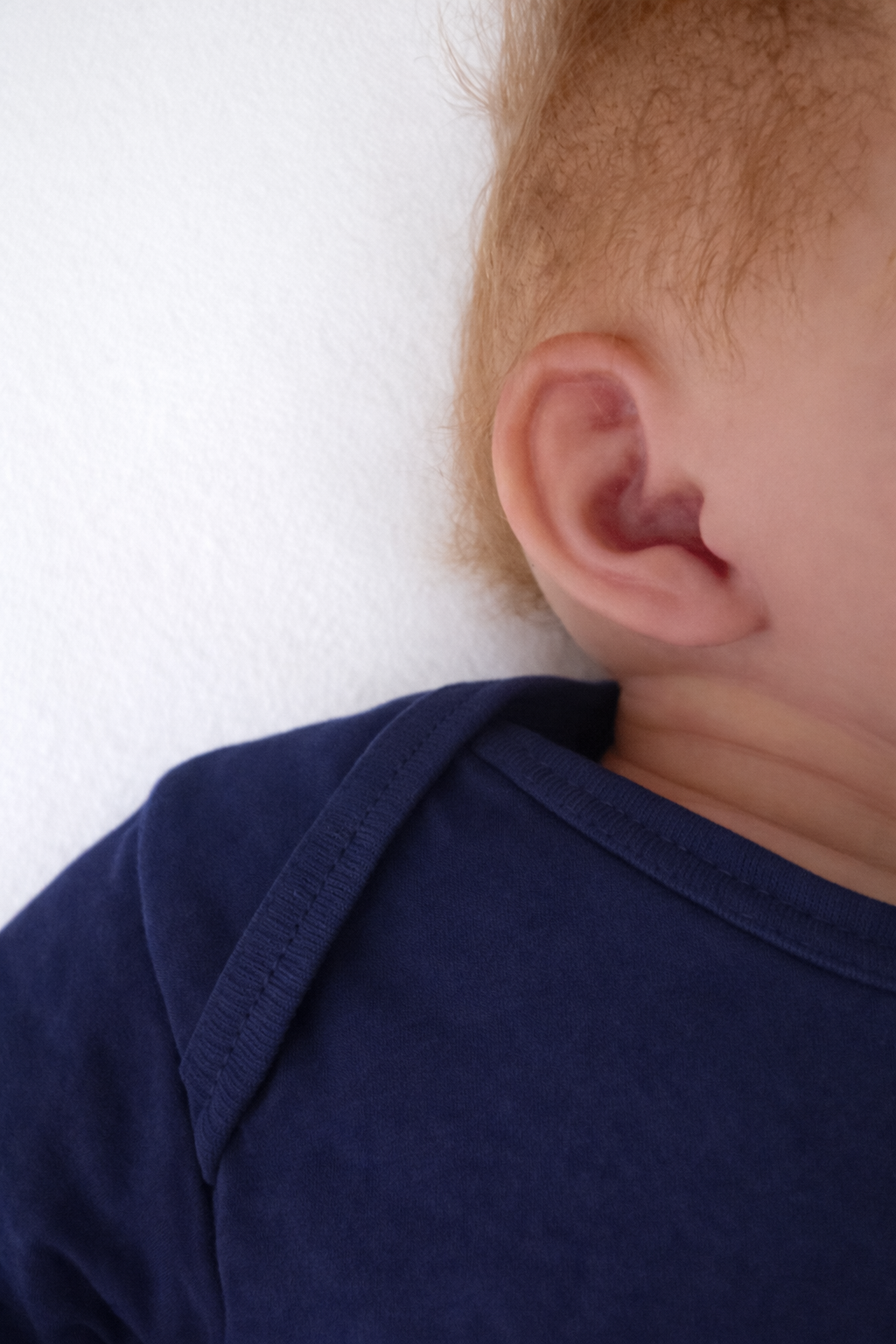 Navy Blue Newborn Baby Gown & Hat Set