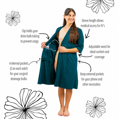 Teal Recovery Robe