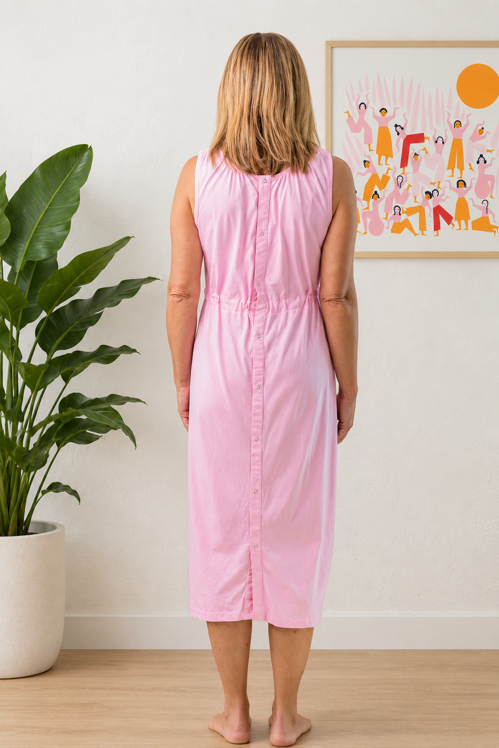 Pinky Promise Sleeveless Hospital Gown
