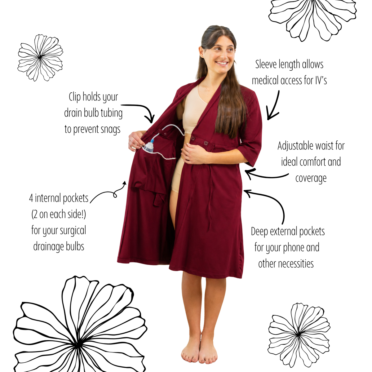 Merlot Recovery Robe