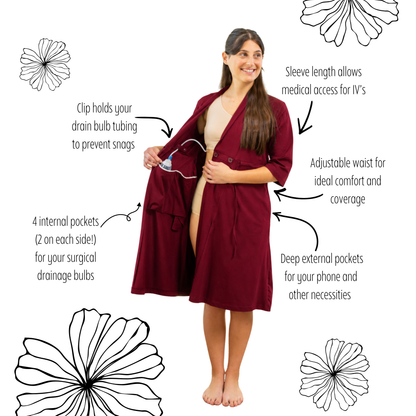 Merlot Recovery Robe